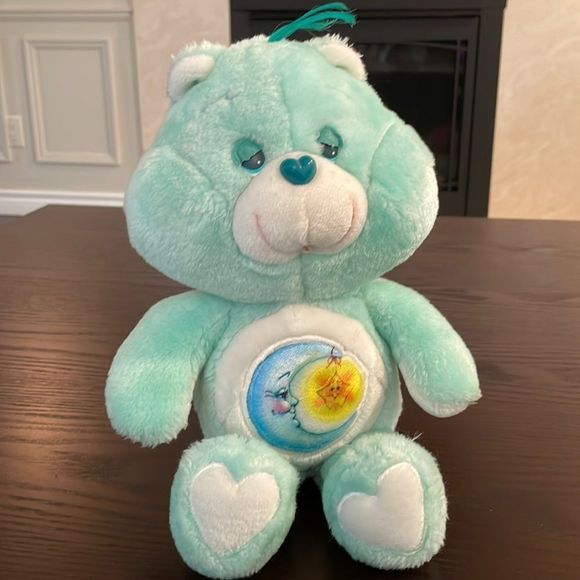 Care Bears Toys 983 Vintage Care Bears Plush 13 Inch Blue Care Bear